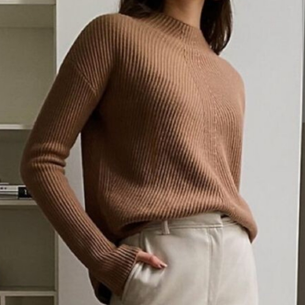 Artitzia Babaton Chalmers Sweater Constant Camel Brown Small Wool